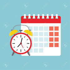 カレンダーと時計のアイコン。スケジュール、予約、白い背景、ベクトル イラスト のイラスト素材・ベクタ - . Image 86728248.