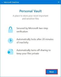 How To Set Up Onedrive Personal Vault Storage On Windows 10