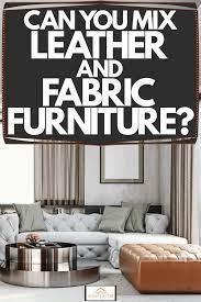 mix leather and fabric furniture