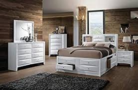 Check out our white king bedroom sets with sleek panel, slat, or upholstered headboards. Amazon Com White King Bedroom Furniture Sets