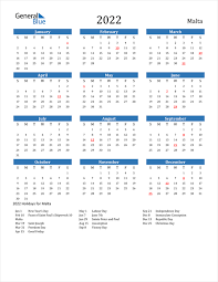 (dates in red are long weekends). Free Printable Calendar In Pdf Word And Excel Malta