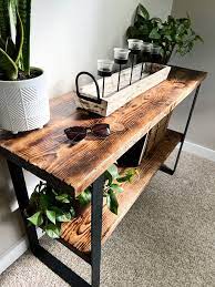Rustic Reclaimed Wood Console Table