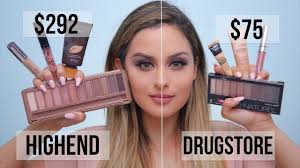 full face vs highend makeup