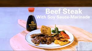 beef steak with soy sauce marinade