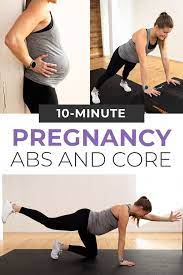 8 safe pregnancy ab exercises video