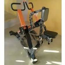 black and orange rowing hammer machine