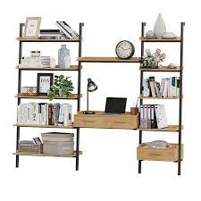 This leaning desk features industrial stylethis leaning desk features industrial style and multipurpose function as a desk, vanity, or bookshelf anywhere in your home. Leaning Shelf With Desk Wholesale Furniture Supplier Vasagle