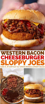western bacon cheeseburger sloppy joes