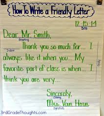Friendly Letter Writing With Rack First Grade Writing