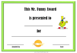 Award Certificate Joke Ideas Template For Resume Free Printable