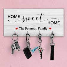 Personalised Key Ring Holder For Wall