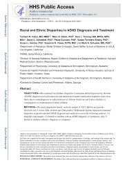 Pdf Racial And Ethnic Disparities In Adhd Diagnosis And