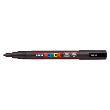 Inseparable from street art, the posca paint marker has naturally found its place as a favoured tool for street artists, won over by its ease of use and the quality of its. Posca Pc 3m Fine Bullet Black Paint Marker 076879 The Home Depot