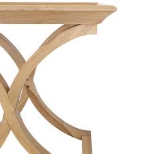 Maru Cross Legged Oak Side Table