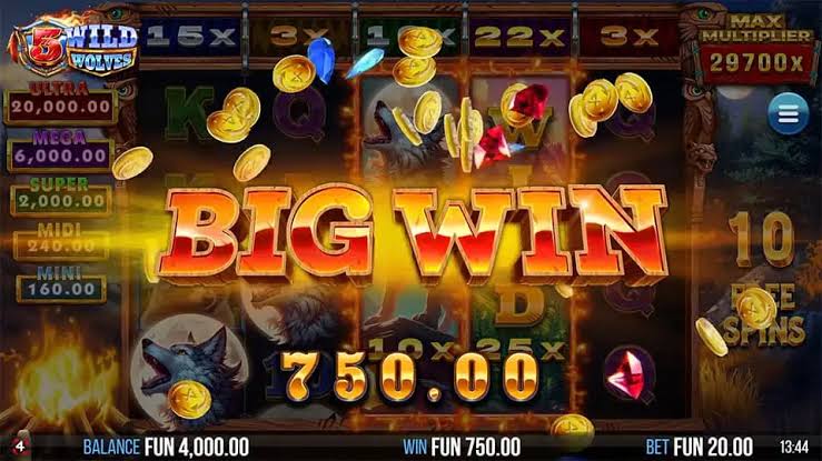 5 Wild Wolves Slot - Demo & Review - 4ThePlayer