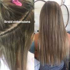Weave extensions are a quick way to add. Braid Extensions By Alexa Habitsalon A More Gentle Method For Your Hair Sewn In Extensions Alexaa3 Braids With Extensions Sew In Hair Extensions Hair