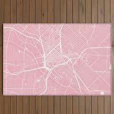 dallas texas city map pink outdoor