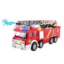 Check spelling or type a new query. Toy Fire Truck 10 Rescue With Shooting Water Flashing Lights And Siren Sounds Extending Ladder And Water Pump Hose That Shoots Water Great Bump And Go Action Firetruck For Children Boys Girl
