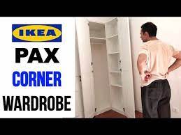 Ikea clothing rack may become a base for creating a makeshift closet. Ikea Pax Corner Wardrobe Assembly Ikea Corner Closet Assembling Youtube In 2021 Corner Closet Pax Corner Wardrobe Ikea Pax Corner Wardrobe