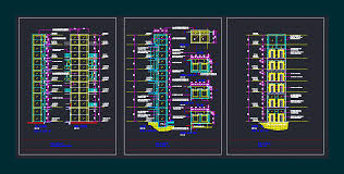 gl elevator in autocad cad library