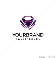 diamond jewelry logo design concept