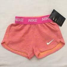 Details About Nike Girls Athletic Shorts Size 2t 3t 4t Pink Orange Dri Fit Gym C4