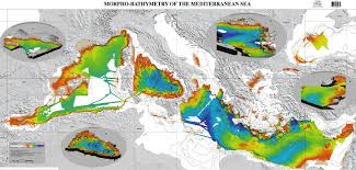bathymetric map of terranean sea