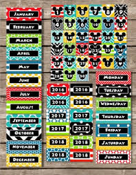 Mouse Ears Pocket Chart Calendar Editable Preschool