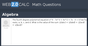 View Question Algebra