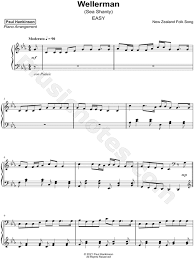 She took the ship in tow. Paul Hankinson Wellerman Easy Sheet Music Piano Solo In C Minor Download Print Sku Mn0227150