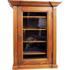 Vintage Wall Display Cabinet In Solid