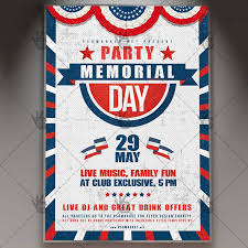 Memorial Day Party Premium Flyer Psd Template Psdmarket
