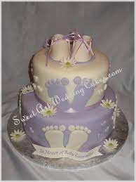 Adorable Lavender Baby Shower Cake This One Is For A Baby Named  gambar png