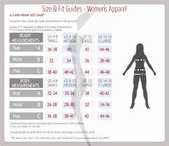 clothing size chart template fresh