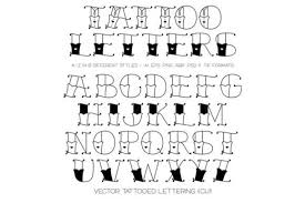 tattooed lettering graphic by miss