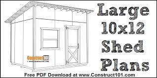 Free Shed Plans With Drawings