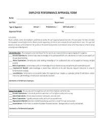 Performance Review Letter Template Evaluation 6 Month