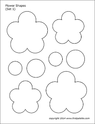 Print out the file on a4 or letter size cardstock. Flower Shapes Free Printable Templates Coloring Pages Firstpalette Com