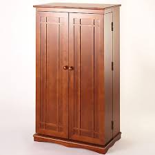 a storage cabinet with doors for