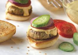 ay sliders with garlic curry sauce