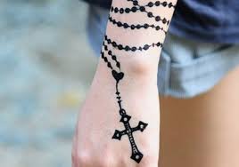 rosary tattoo ideas and designs for the