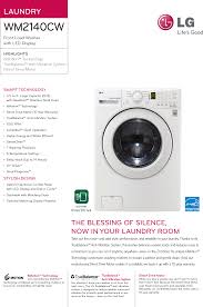 Go to this site and look for your model number under washers. Lg Wm2140cw User Manual Specification Washer Spec Sheet