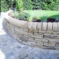 York Stone Dry Wall With Plant Borders
