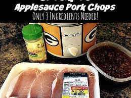 crockpot applesauce pork chops