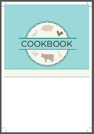 Printable Recipe Book Cover Template Koziy Thelinebreaker Co