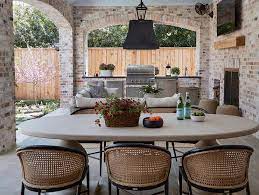 Black Cane Outdoor Dining Chairs