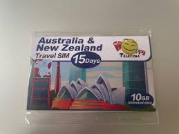 australia nz travel sim card 15days