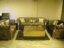 7 seater sofa set silver foiling