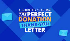 donation thank you letter