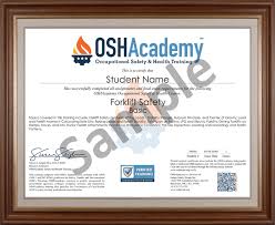 Employing forklift certified drivers is a positive for both the organization and the operators themselves — as well as anyone with whom they come into contact. 156 Forklift Safety Basic Oshacademy Free Online Training